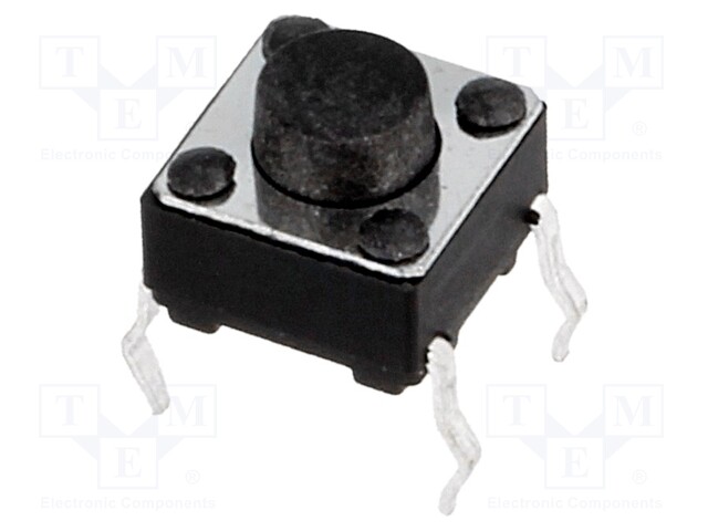 Microswitch TACT; SPST-NO; Pos: 2; 0.05A/12VDC; THT; none; 1N; 6x6mm