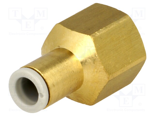 Push-in fitting; threaded,straight; Rc 1/4"; inside; -1÷10bar