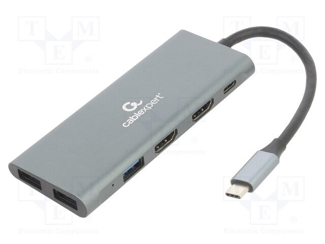 Adapter; USB 3.1; 0.15m; black; 5Gbps; Cablexpert