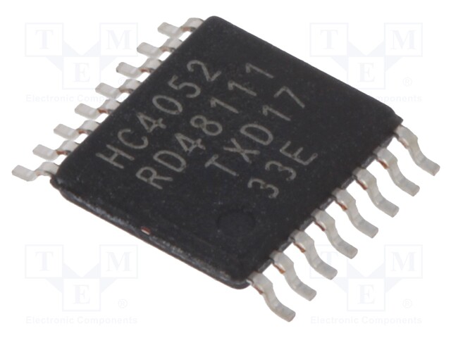 IC: digital; demultiplexer/multiplexer; Channels: 2; SMD; TSSOP16