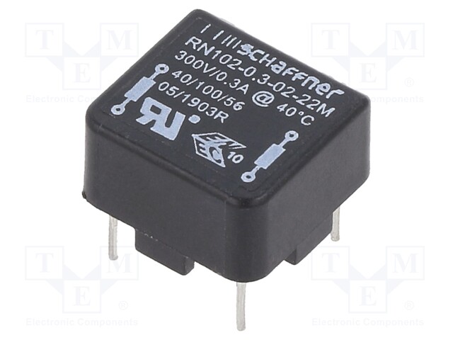 Inductor: wire with current compensation; THT; 22mH; 300mA
