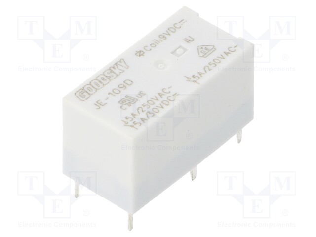 Relay: electromagnetic; SPDT; Ucoil: 9VDC; 5A/250VAC; 5A/30VDC