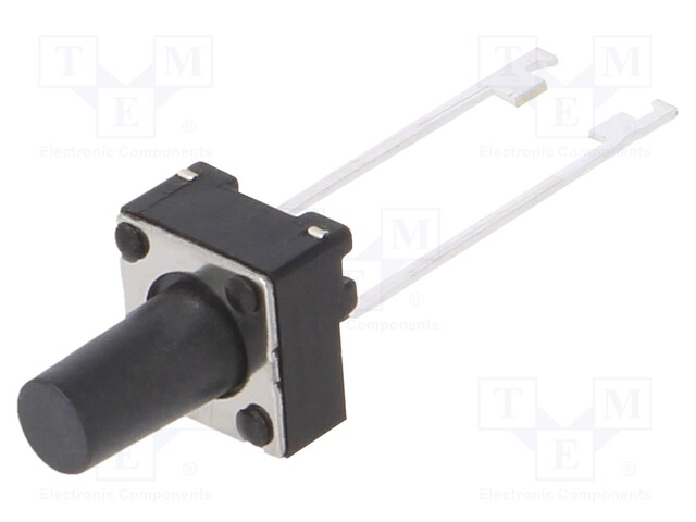 Microswitch TACT; SPST; Pos: 2; 0.05A/12VDC; THT; none; 1.57N; 5.9mm