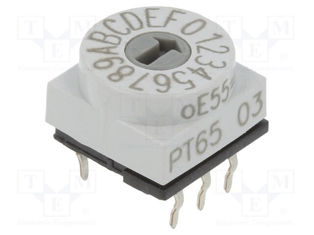 Switch: rotary; Pos: 16; 1uA/20mVDC; -20÷70°C; Mounting: THT