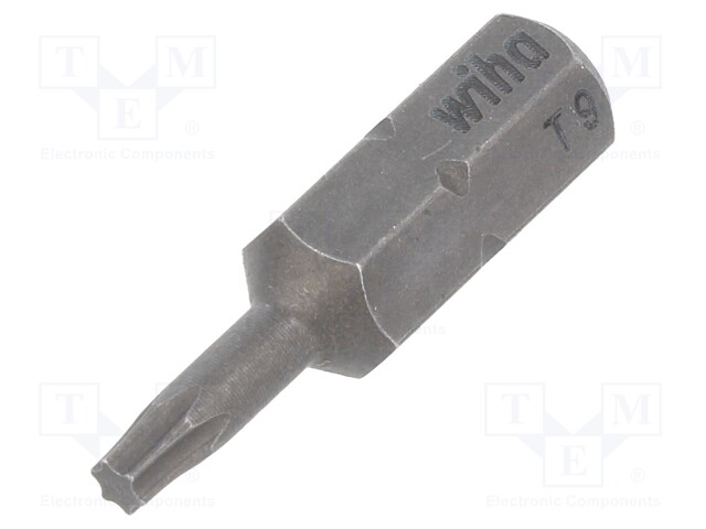 Screwdriver bit; Torx®; TX09; Overall len: 25mm; Series: STANDARD