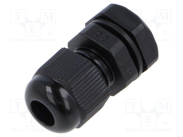 Cable gland; M12; 1.5; polyamide; black