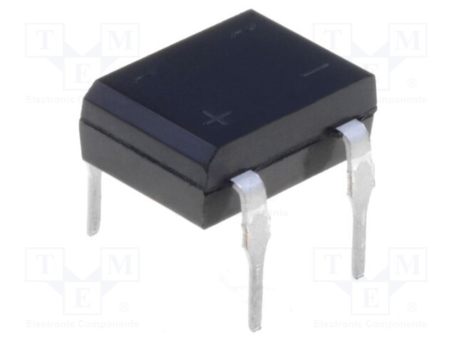 Bridge rectifier: one-phase; Urmax: 200V; DFM; Ifsm: 50A; If: 1A; THT