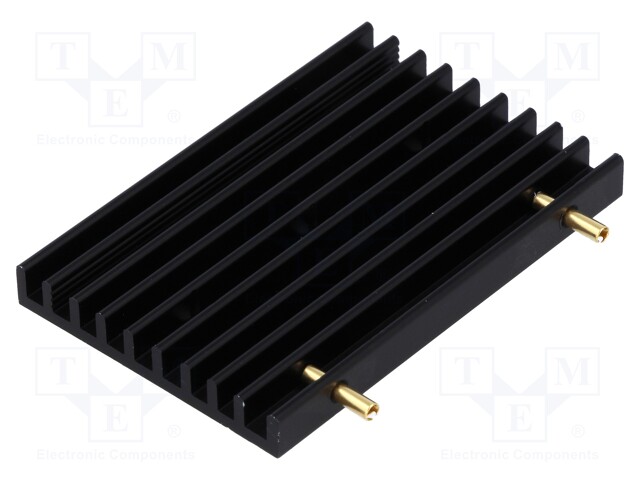 Heatsink: extruded; grilled; TO218,TO220,TO247,TO248,TO3P; black