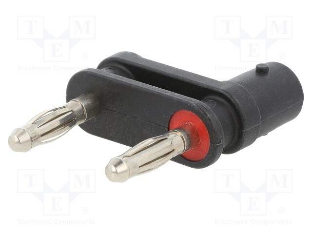 Adapter; BNC socket,banana 4mm plug x2; 3A; 30VAC; 60VDC