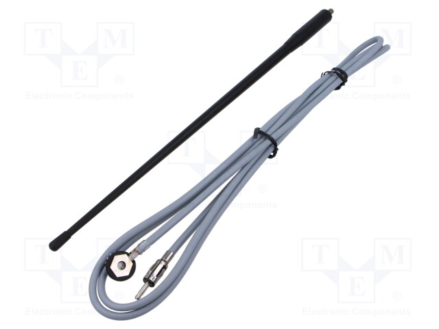 Antenna; car top; 0.36m; AM,FM; rubber mast,universal; 2.1m