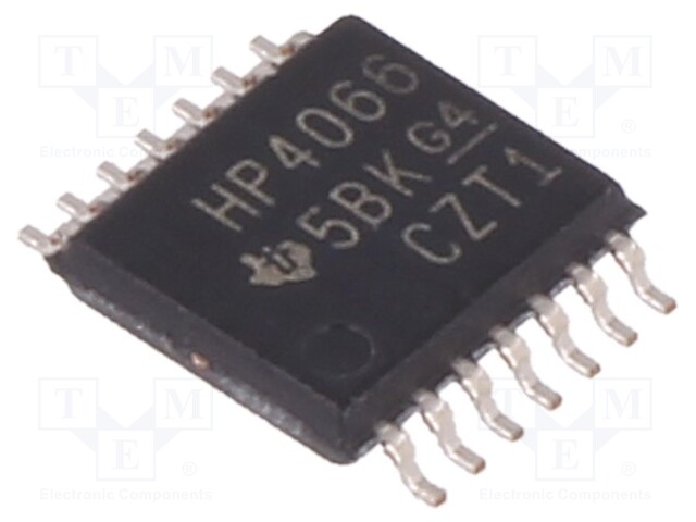 IC: digital; switch; Channels: 4; SMD; TSSOP14; Series: HC; 2÷6VDC