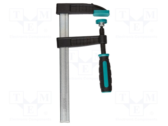 Universal clamp; cast iron; Grip capac: max.200mm; D: 80mm