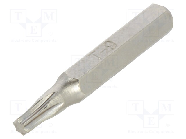 Screwdriver bit; Torx®; TX09; Overall len: 27mm; Kind: precision