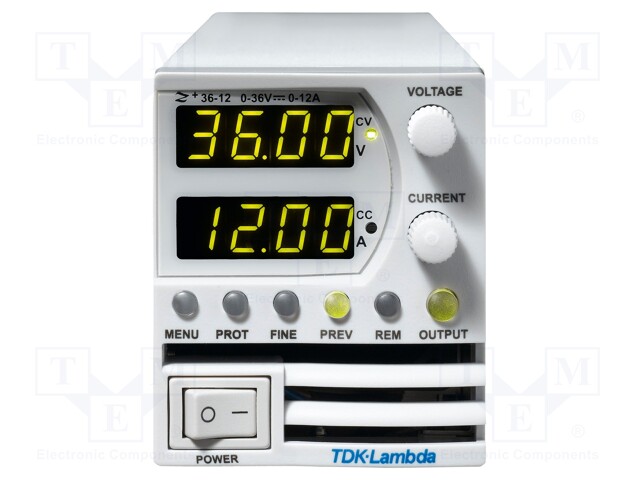 Power supply: programmable laboratory; Channels: 1; 0÷320VDC