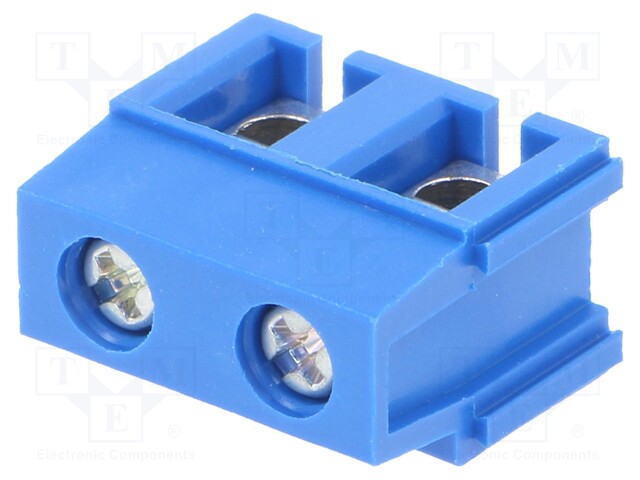 PCB terminal block; angled 90°; 7.5mm; ways: 2; on PCBs; 2.5mm2