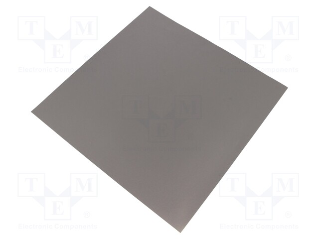 Shielding mat; 240x240x0.05mm; Permeability: 60; self-adhesive