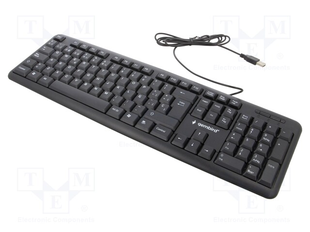 Keyboard; black; USB A; ES layout,wired; 1.5m