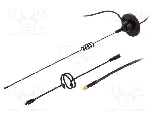 Antenna; GSM; 7dBi; vertical; Mounting: magnet; 50Ω; male,SMA