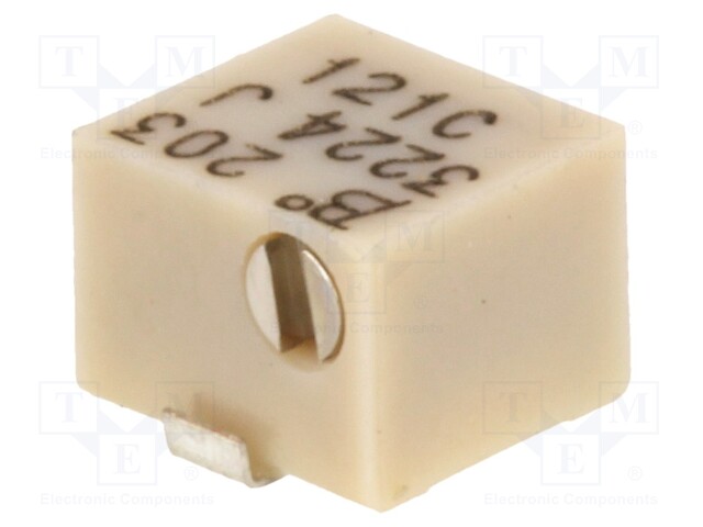 Potentiometer: mounting; multiturn; 20kΩ; 250mW; SMD; ±10%; linear