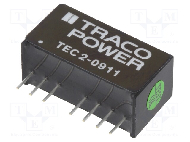 Converter: DC/DC; 2W; Uin: 4.5÷13.2V; 5VDC; Iout: 400mA; SIP8; 4.5g