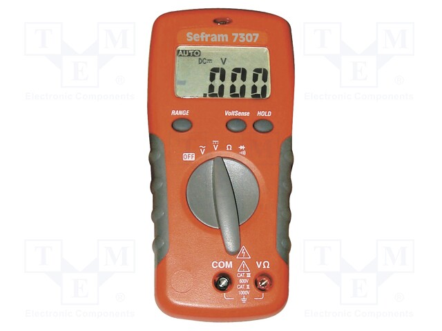 Digital multimeter; LCD (2000); VDC: 200mV,2V,20V,200V,1kV