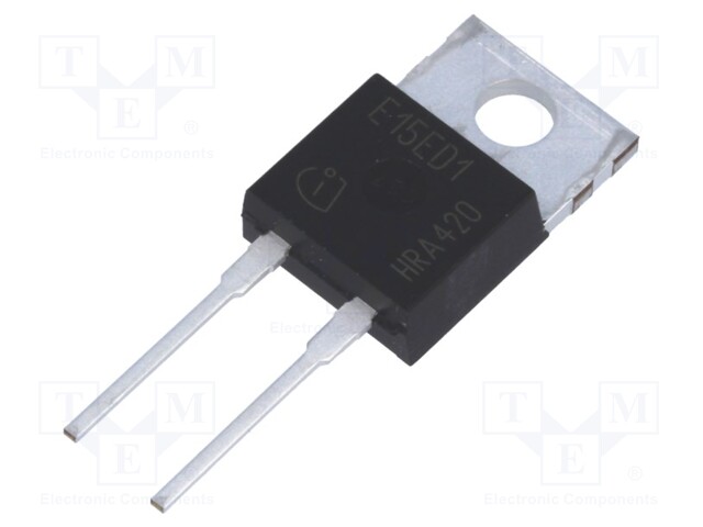 Diode: switching; THT; 650V; 15A; TO220-2