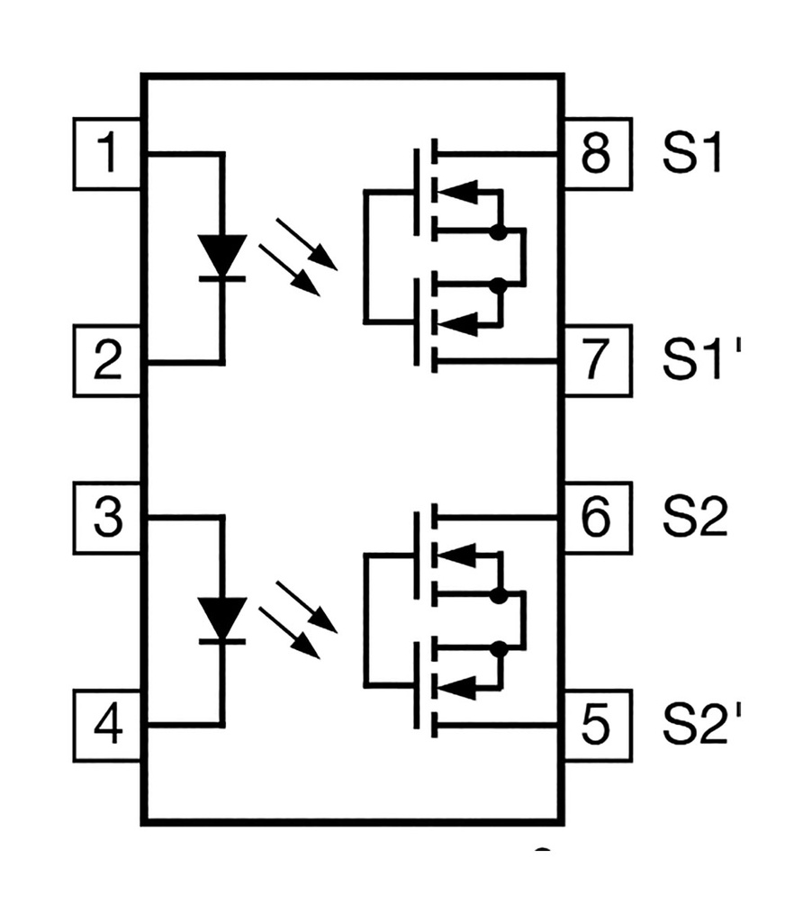 Relay: solid state; SPST-NO x2; Icntrl max: 50mA; 120mA; 12Ω; SMD8