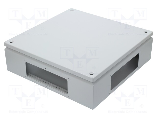 Enclosure: multipurpose; X: 400mm; Y: 400mm; Z: 120mm; with flange