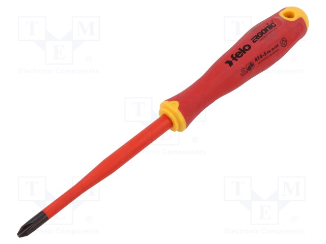 Screwdriver; insulated,slim; Phillips; PH2; ERGONIC®