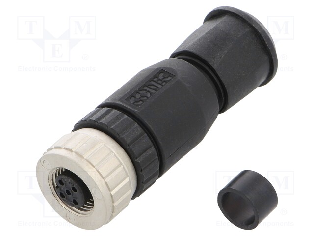 Plug; M12; PIN: 4; female; A code-DeviceNet / CANopen; for cable