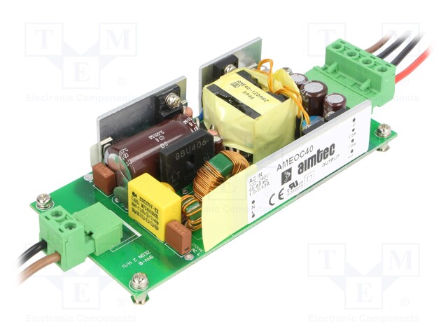Power supply: switched-mode; 40W; 130÷370VDC; 90÷264VAC; OUT: 1