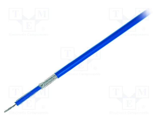 Wire; FZ-LS; stranded; Cu; 1x1,5mm2; silicone; blue; 16kV; -20÷150°C