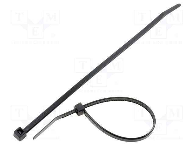 Cable tie; L: 150mm; W: 3.5mm; polyamide; 135N; black; Ømax: 35mm