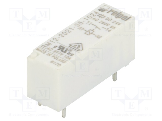 Relay: electromagnetic; SPST-NO; Ucoil: 24VDC; 8A/250VAC; 8A/24VDC