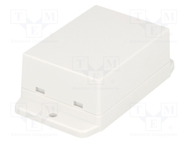 Enclosure: multipurpose; X: 50.4mm; Y: 70mm; Z: 29.5mm; ABS; white