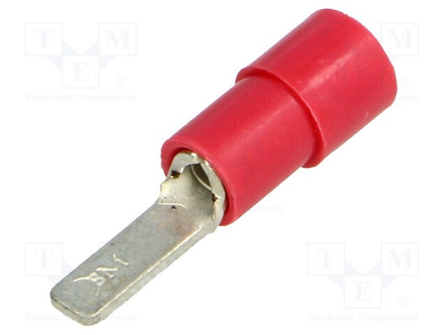 Blade terminal; 2.8mm; 0.25÷1.5mm2; crimped; for cable; insulated