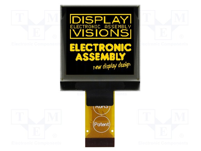 Display: OLED; graphical; 1.5"; 128x128; Dim: 33.8x36.5x2.05mm