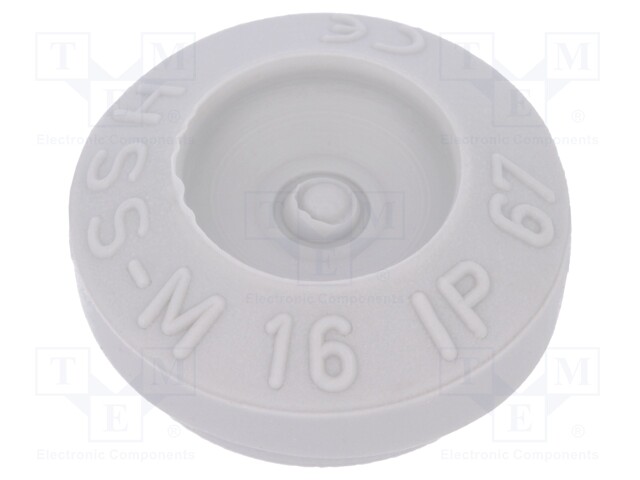 Grommet; Ømount.hole: 16mm; TPE (thermoplastic elastomer); IP67