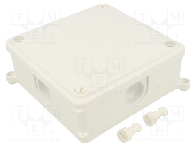 Enclosure: junction box; X: 125mm; Y: 125mm; Z: 45mm; wall mount