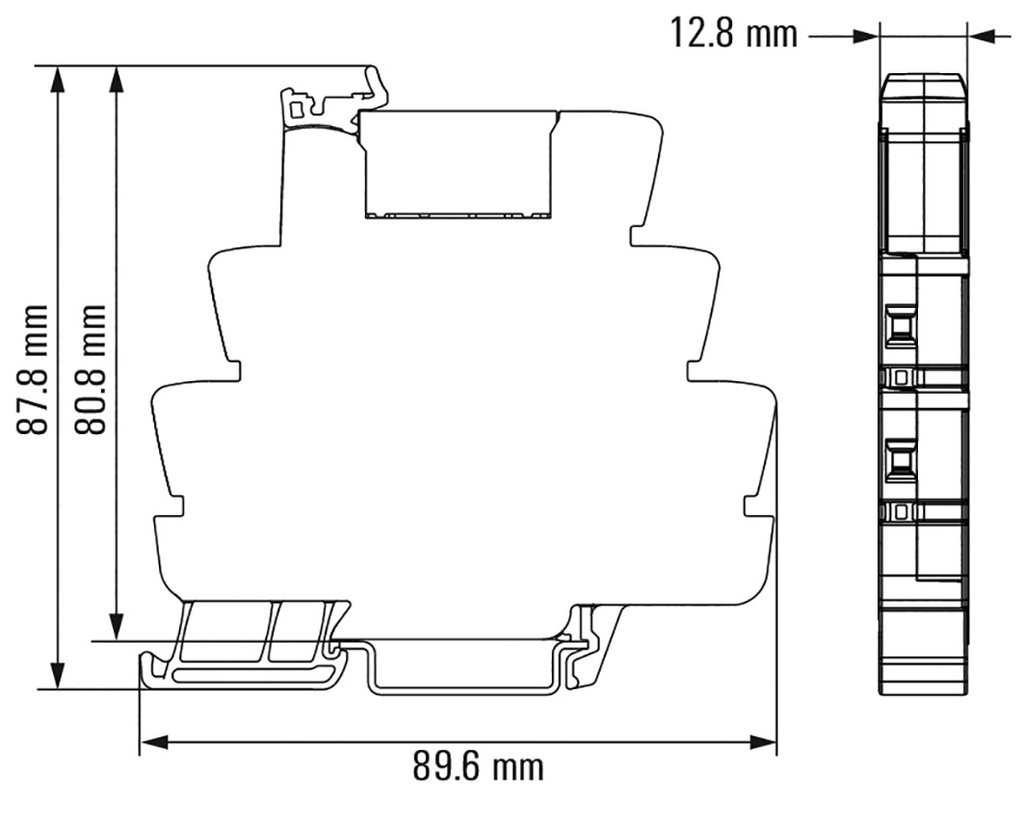 Relay: interface; SPST-NO; Ucntrl: 24VDC; 3.5A; 3÷33VDC; DIN