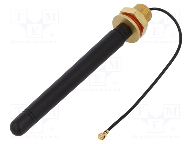 Antenna; GSM; 2dBi; linear; Mounting: screw type; 50Ω; I-PEX (u.FL)