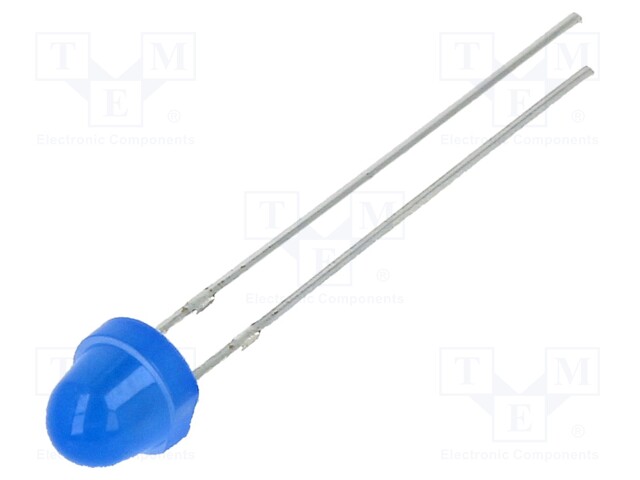 LED; 5mm; blue; 220÷330mcd; 100°; 20mA; 2.8÷3.6V; Front: convex