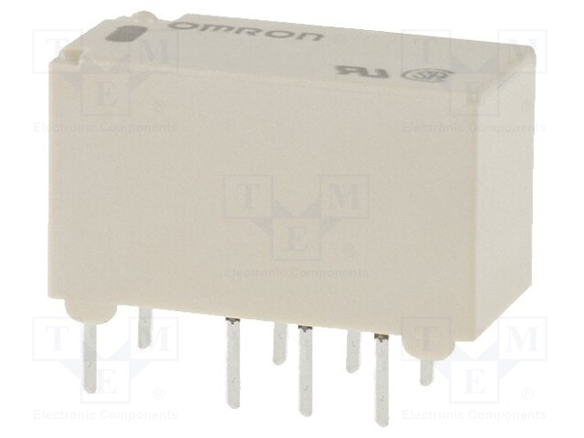 Relay: electromagnetic; DPDT; Ucoil: 12VDC; 0.5A/125VAC; 2A/30VDC