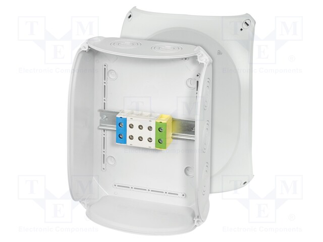 Enclosure: junction box; X: 255mm; Y: 355mm; Z: 122mm; IP66,IP67