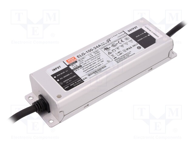 Power supply: switched-mode; LED; 96W; 24VDC; 21.6÷26.4VDC; 2÷4A