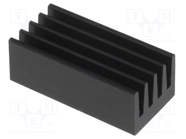 Heatsink: extruded; black; L: 17mm; W: 8mm; H: 6mm; 42K/W; aluminium