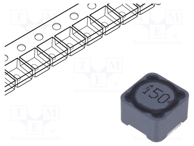 Inductor: wire; SMD; 15uH; 4.5A; 27mΩ; 12x12x8mm; ±20%; -40÷125°C