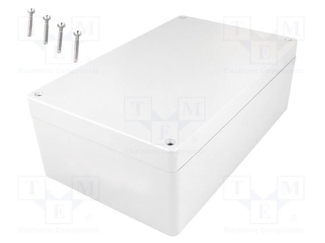 Enclosure: multipurpose; X: 160mm; Y: 260mm; Z: 90.5mm; aluminium