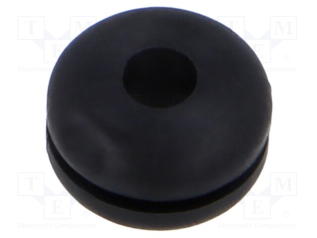 Grommet; black; UL94HB; TPR