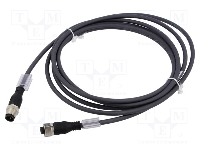 Connection lead; PIN: 5; 3m; 4A; PUR; Polarisation: B code